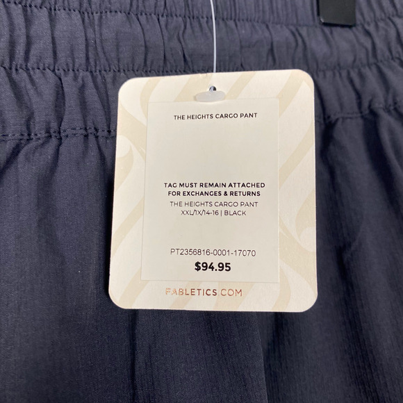 Fabletics Pants Men's 2XL Gray The Heights Cargo Pockets Straight Leg Hiking NWT - Picture 4 of 13